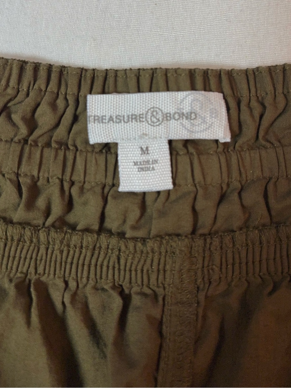 Treasure & Bond Olive Tiered Maxi Skirt - Size M - Excellent Condition - Picture 6 of 7